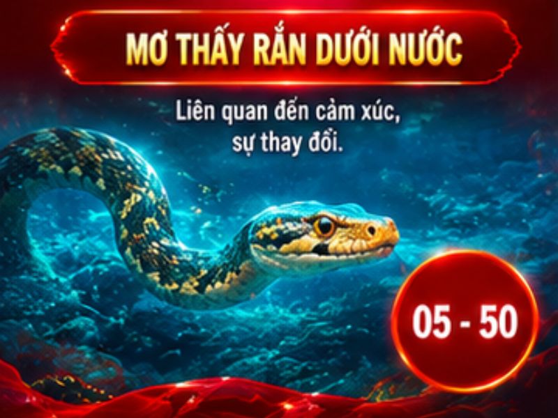 Mơ thấy rắn dưới nước